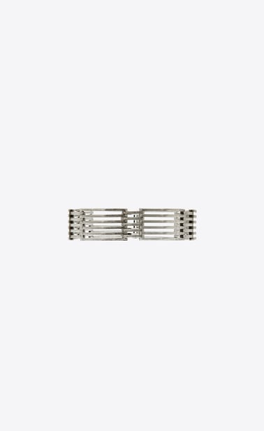 Tribal bracelet with metal grids